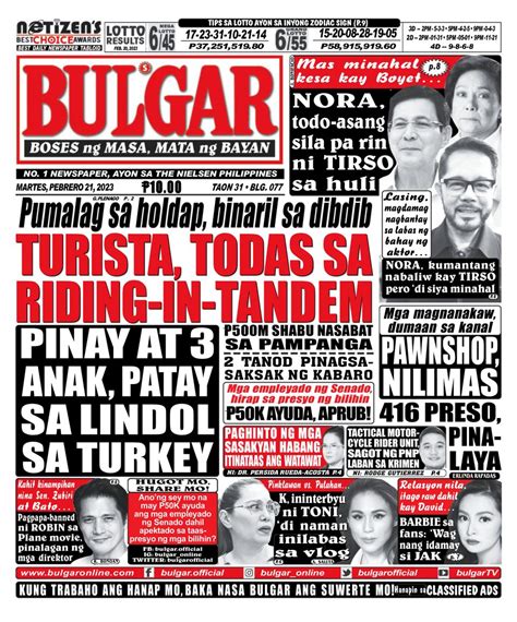 dyaryo bulgar newspaper|Bulgar Newspaper/Tabloid Newspaper .